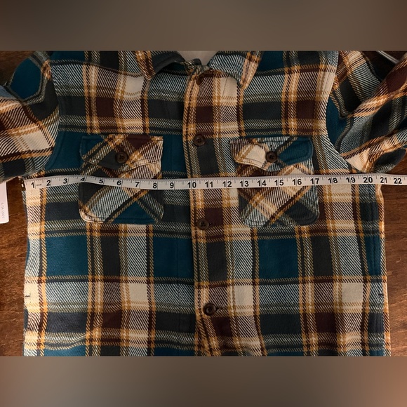 Outerknown Yellow and Blue Plaid Shirt - Picture 14 of 16